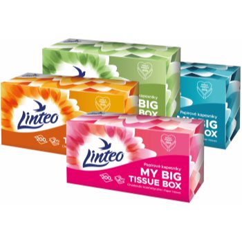 Linteo Paper Tissues Two-ply Paper, 200 pcs per box batiste de hârtie - imagine 2